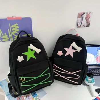 Vasaros nauji vidurinės mokyklos studentai Atsitiktinis pečių krepšys Kompiuterio krepšys Koledžo stilius Mergaitės gimtadienio dovanos Nauja