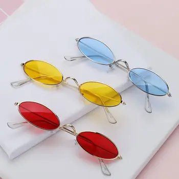 Vasaros vyrų ir moterų aksesuarai Ovalūs akiniai nuo saulės Akiniai Vintažiniai atspalviai Akiniai nuo saulės