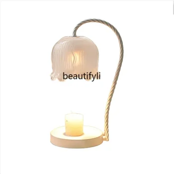 Vaško lydymo lempa Bedūmė miego pagalbinė priemonė miegamojo naktinis stalas Kvapai Ins stiliaus stalinė lempa Dovanų lempa