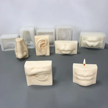 Veido bruožai Žvakės silikono formos 