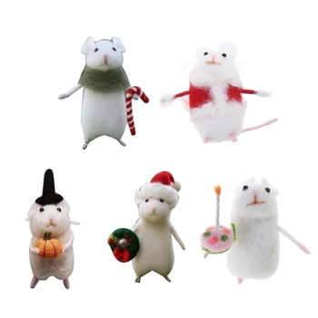 Veltinis Helovino ornamentas Pelės lėlės Moliūgai/Ramentas/Pyragaičiai/Kepurės kalėdiniai dekorai Dropship