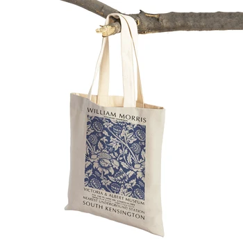 Vintage William Morris Matisse Moterų pirkinių krepšiai Daugkartinio naudojimo 