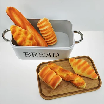 Vintažinio stiliaus daugiafunkcis duonos laikymo konteineris Organizavimas Prekystalis Duonos dėžutė kepiniams Sausainiai Sandėliukas Kepykla Duona