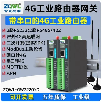 Visas tinklas 4G DTU/RTU aktyvi apklausa RS485/232 į 4G Nuoseklusis prievado serveris Modbus Gateway JSON Tinklo prievadas į 4G modulį