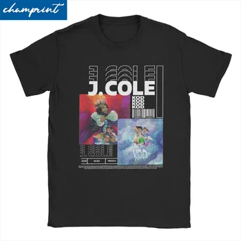 Vyrai Moterys Reperis Hip Hop Vintage Rap 90s Streetwear marškinėliai J Cole Pure Cotton Tops Vintage Crewneck Tees 4XL 5XL marškinėliai