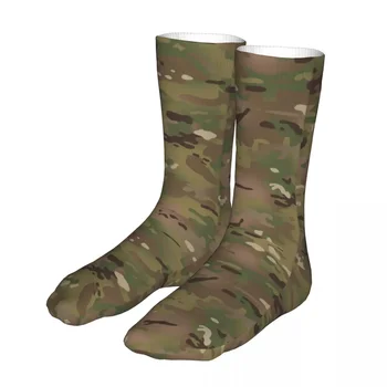 Vyrų sportinės karinės kamufliažinės kojinės Medvilnės kompresinė karinė Camo moteriška kojinė