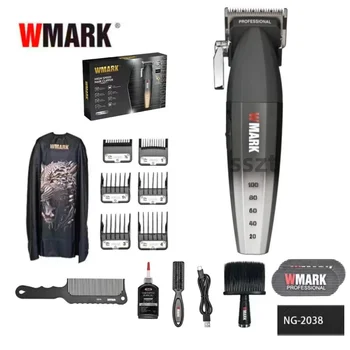WMARK NG-2038 Profesionali įkrovimo kirpėja, belaidė elektrinė kirpėja, vyriška plaukų kirpimo mašinėlė, barzdos grandiklis, aukštos kokybės peilis
