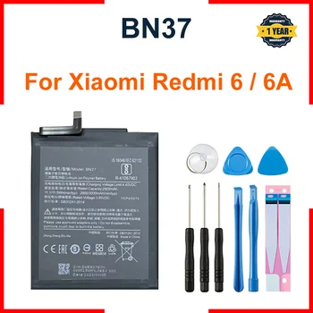 Xiao Mi BN37 3000 mAh skirta Xiaomi Redmi 6 Redmi6 Redmi 6A Aukštos kokybės telefonų pakaitinės baterijos