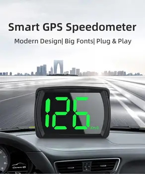 Y03 GPS matuoklis visiems Automobilis Didelis šriftas Išmanusis skaitmeninis spidometras KMH priminimo matuoklis Elektronikos priedai Automatinis 
