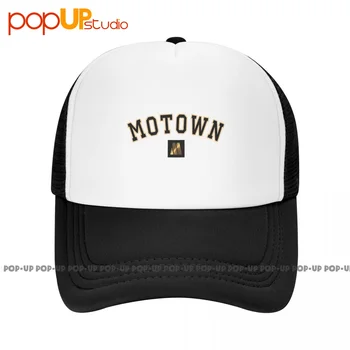 Y2K Motown Records R&B Blues Rock 2000S Baseball Cap Trucker Hats Breathable Sunscreen Splicing Comfortable Rare