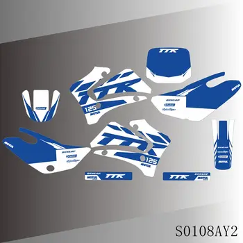 Yamaha TTR 125 TTR125 2000 2001 2002 2003 2004 2005 2006 2007 Grafika Lipdukai Lipdukai Motociklo fonas