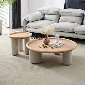 yj Šiaurės šalių minimalizmas Svetainė Pagrindinis apvalus arbatos stalas Kampinis stalas Kūrybinio dizaino arbatos stalas