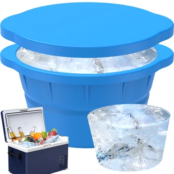 ypač didelis ledo liejimas 8lbs ledo blokų gamintojas silikoninis ledo virimo aparatas ledo kubelių gamintojas konteinerio temperatūrai atsparios ledo kubo formos