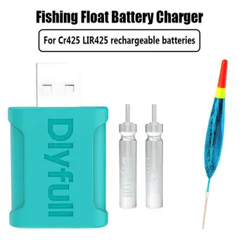 Įkraunamas žvejybos plūdės akumuliatoriaus įkroviklis su LIR425 baterija taip pat apima LIR425 bobber pakaitinę bateriją (USB Luminous)
