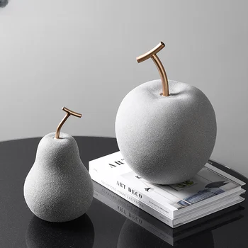 Šiaurės keramikos vaisių papuošalų modeliavimas Kriaušės obuolys Kūrybiniai meno papuošalai Amatai Svetainė Namų dekoravimo reikmenys