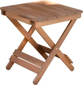 Šoninis staliukas - maži sulankstomi staliukai, skirti prieangiui, deniui, laužavietei, vakarėliui kieme ar kepsninei, pagaminti iš kietmedžio Mažas kavos staliukas Mesas 