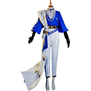 Žaidimo kelias į niekur McQueen Cosplay Šauni graži mėlyna pliušinė skara Uniforma Moterų Helovino kostiumas D