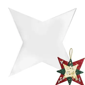 Žvaigždės formos dygsniavimo liniuotės Trafaretai Kalėdų dekoravimo reikmenys aksesuarai 