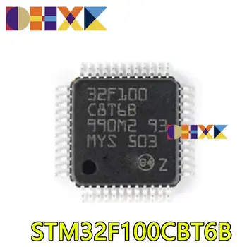 【5-2PCS】STM32F100CBT6B paketas LQFP48 naujas originalus mikrovaldiklio mikrovaldiklis