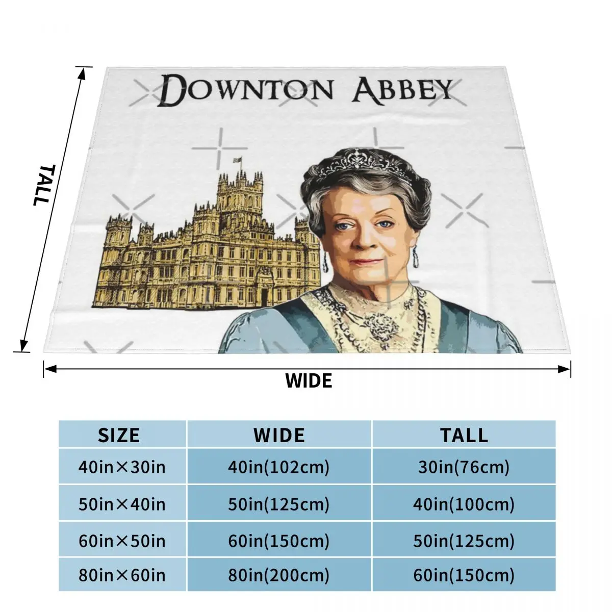 Downton Abbey Lady Violet Crawley Blanket Bedverse On The Bed Girl Bed Covers Nuotrauka 3