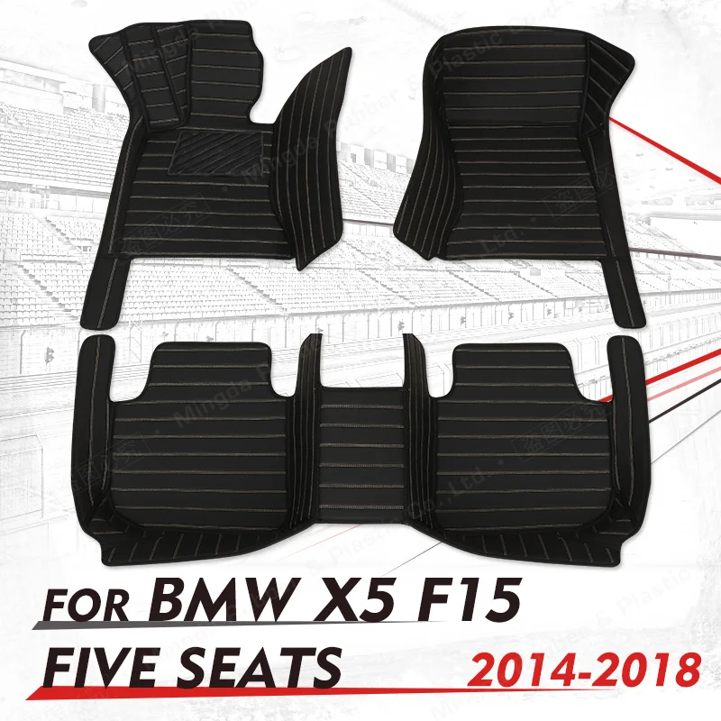 CustomCar grindų kilimėliai BMW F15 X5 2014 2015 2016 2017 2018 auto foot Pads auto carpet cover Nuotrauka 0