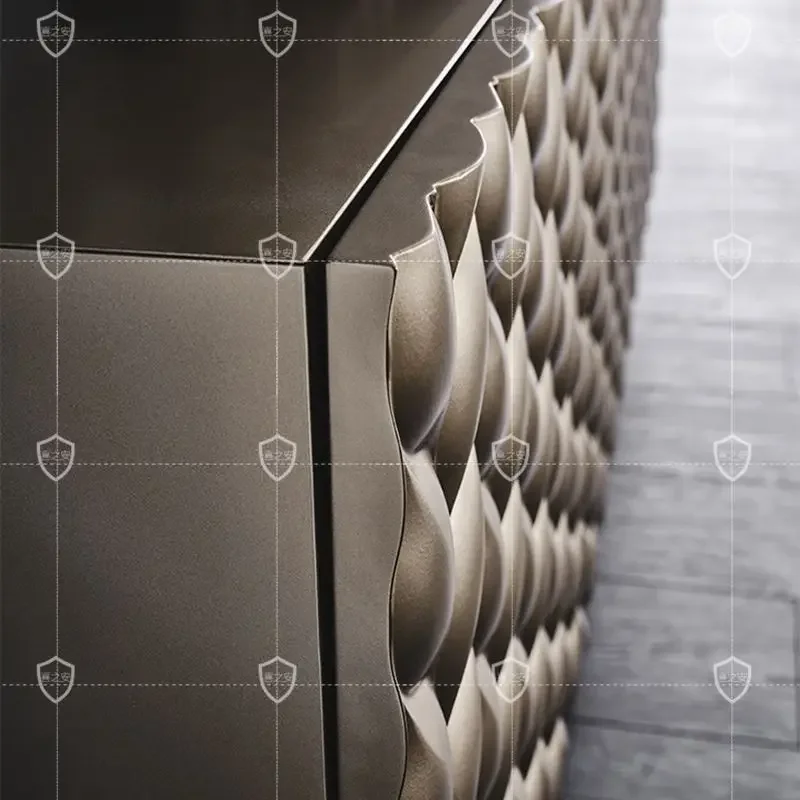 Light Luxury Post-Modern Entrance Cabinet Storage Locker Designer Model TV Bench for Bedroom High-End Nuotrauka 2