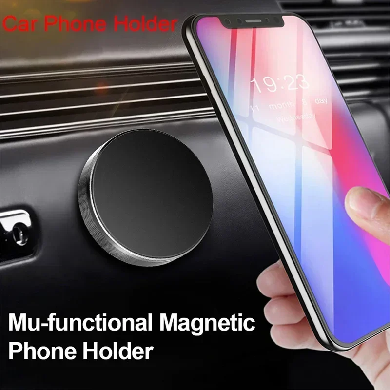 Magnetinis automobilinis telefono laikiklis stovi automobilyje IPhone 15 14 13 11 XR Pro Huawei magnetas Mount Cell Mobile Wall Nightstand palaikymas GPS Nuotrauka 4
