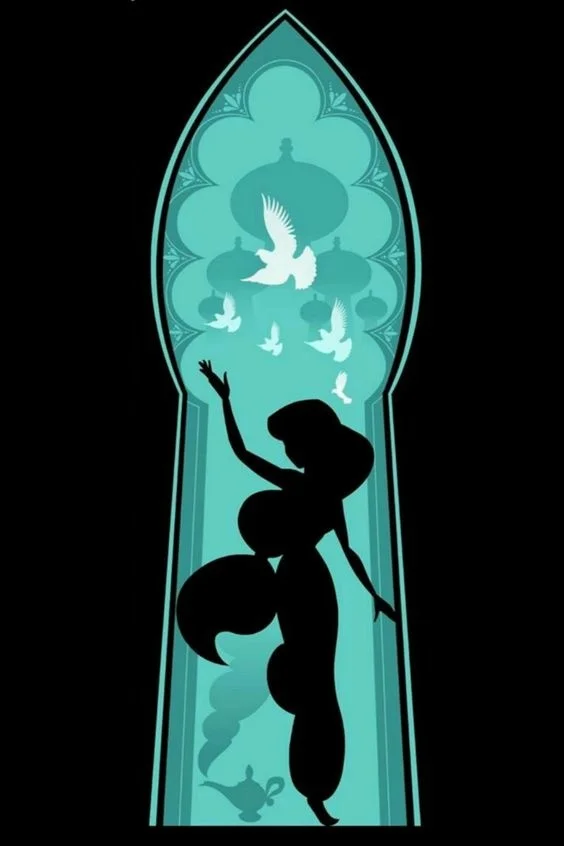 Disney princesės personažai Sienų meno plakatas Plakatai Vaikų darželis Drobė Tapyba Sienų spauda Paveikslėlis Kūdikių kambario dekoras Nuotrauka 3