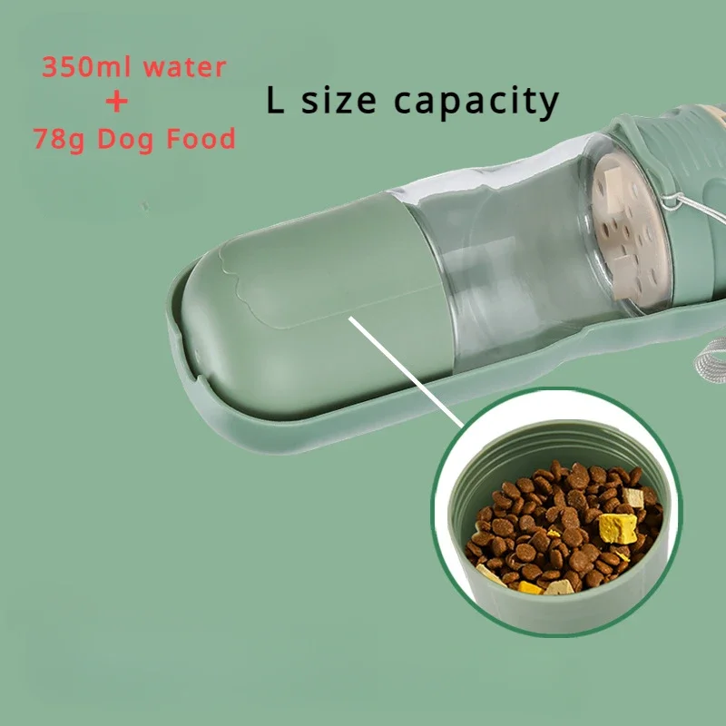 Nauji lauko naminių gyvūnėlių rinkiniai Sulankstomas nešiojamas šunų gėrimo puodelis Segmentuotas šunų maistas Integruotas vandens dozatorius Naminių gyvūnėlių reikmenys Nuotrauka 4