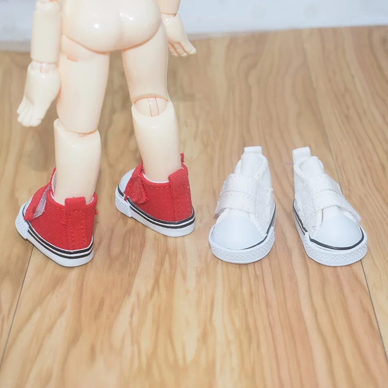 1 Pora drobinių batų BJD Doll Fashion Mini žaisliniai batai Sportbačiai Lėlių batai rusiškiems lėlių priedams Aukštos kokybės 5cm Nuotrauka 2
