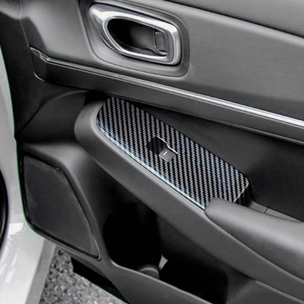 Automobilis Blizgus juodas lango stiklo pakėlimo mygtukas Jungiklio dangtelio apdaila Durų porankių skydelis Honda HRV HR-V Vezel 2021 2022 LHD Nuotrauka 5