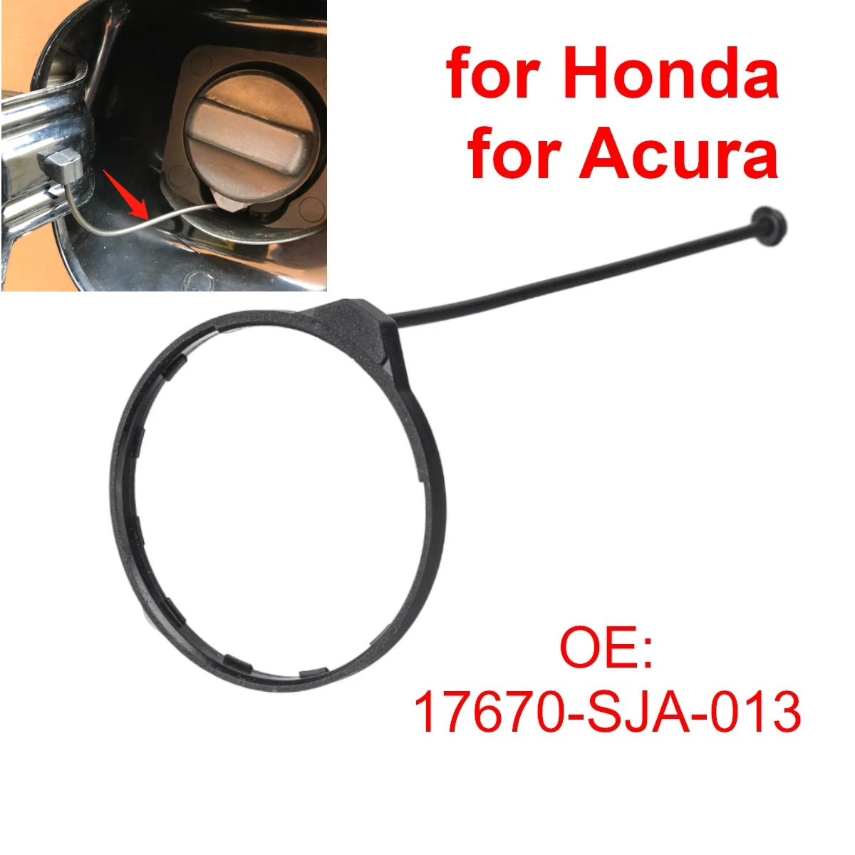 17670SJA01 Automobilis Benzino dyzelino degalų bako dangtelio dangtelio dangtelio linija Honda Civic CRV Accord Jazz City Odyssey for Acura Nuotrauka 0