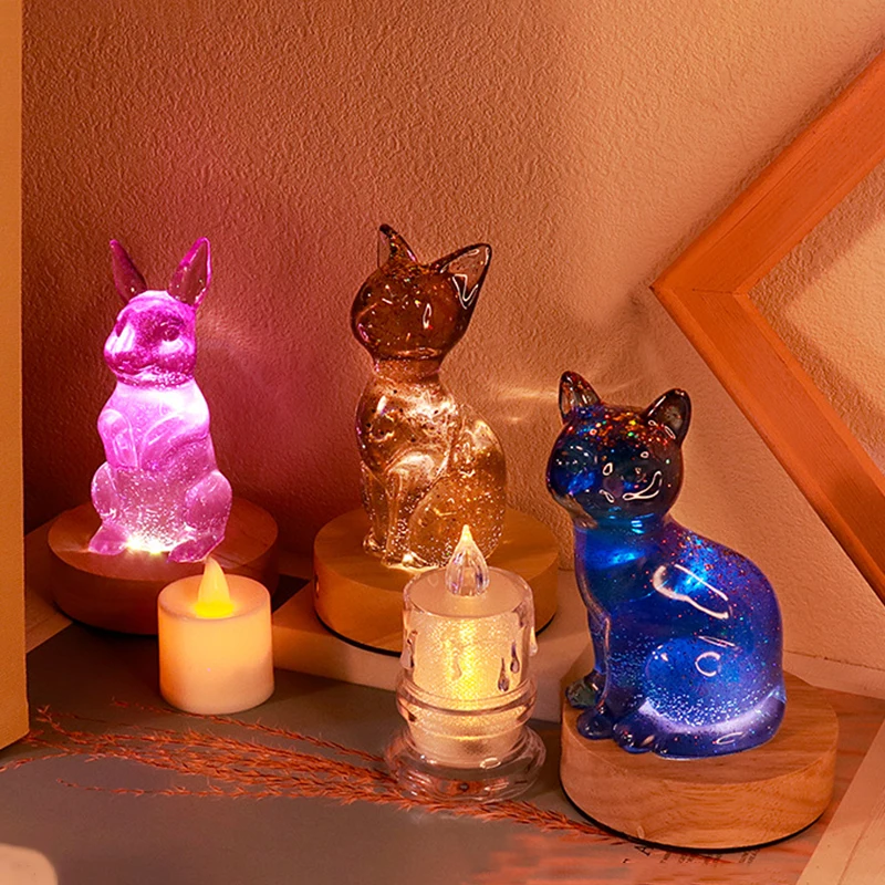 Pasidaryk pats, katės, šuniukai, triušiai, aromaterapinės žvakės, silikoninės formos, gipso lašinimas, derva, amatų formos, namų dekoravimo papuošalai Nuotrauka 1