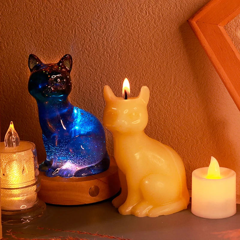 Pasidaryk pats, katės, šuniukai, triušiai, aromaterapinės žvakės, silikoninės formos, gipso lašinimas, derva, amatų formos, namų dekoravimo papuošalai Nuotrauka 2