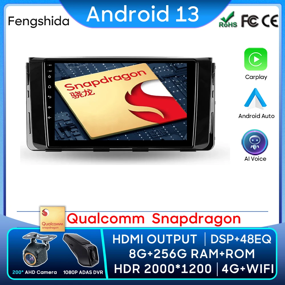 skirta Hyundai H350 2015 - 2021 Qualcomm automobilių radijas Carplay GPS navigacija Android Auto stereo ekranas No 2din Bluetooth Unit 5G WiFi Nuotrauka 0