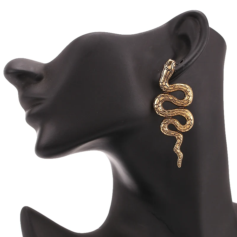 Sehuoran Oorbellen Stud Earings Boho Snake Vintage auskarai moterims Gyvatė Moteris Mada Papuošalai Asmenybė Auskaras Brinco Nuotrauka 2