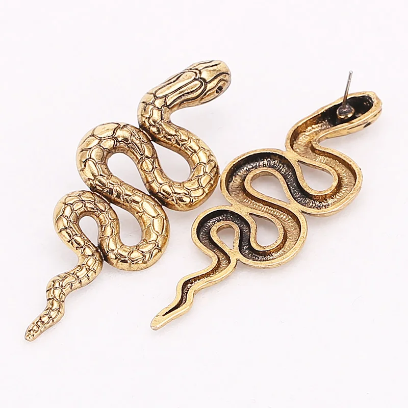 Sehuoran Oorbellen Stud Earings Boho Snake Vintage auskarai moterims Gyvatė Moteris Mada Papuošalai Asmenybė Auskaras Brinco Nuotrauka 5