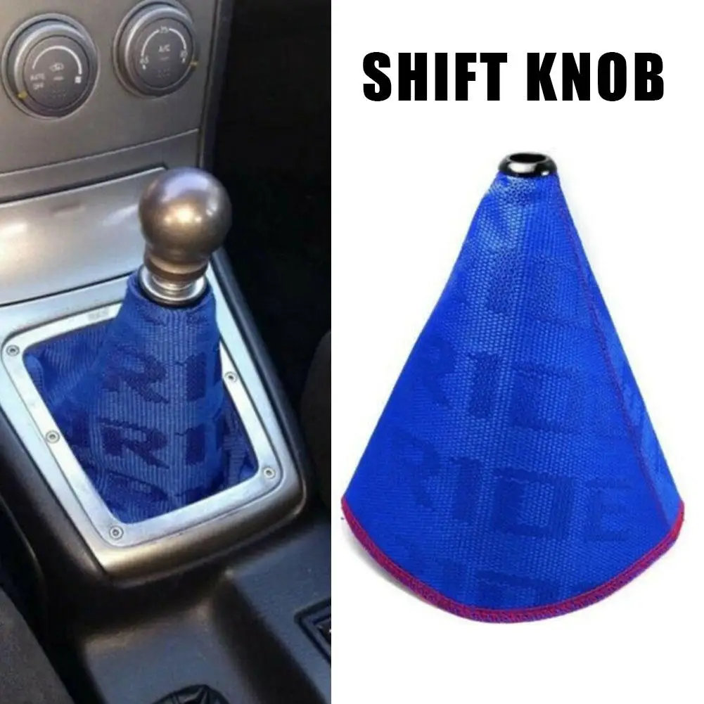 Universal Style Bride Hyper Fabric Shift Knob Boot Auto Cover Accessories Lever Inter Collars Shifter K9U6 Nuotrauka 1