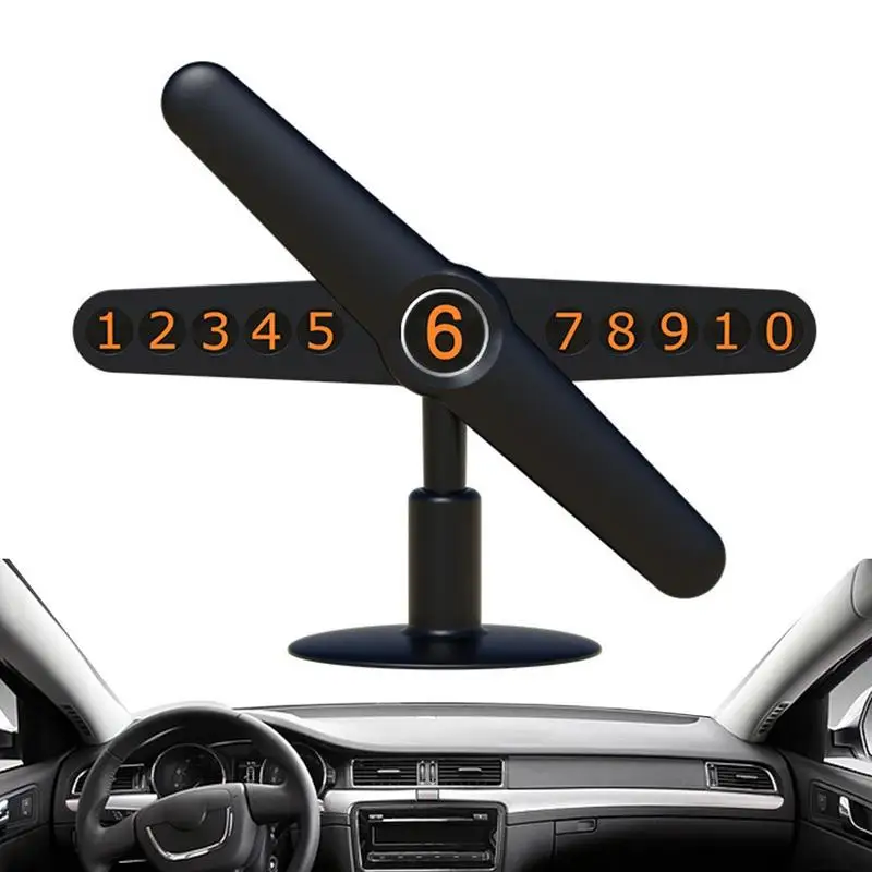 Laikino sustabdymo numerio ženklas Creative Adhesive Car Parking Telefono numeris Telefono numeris Telefono numerio rodymo įrankis Automobiliams Transporto priemonių visureigiams Nuotrauka 0