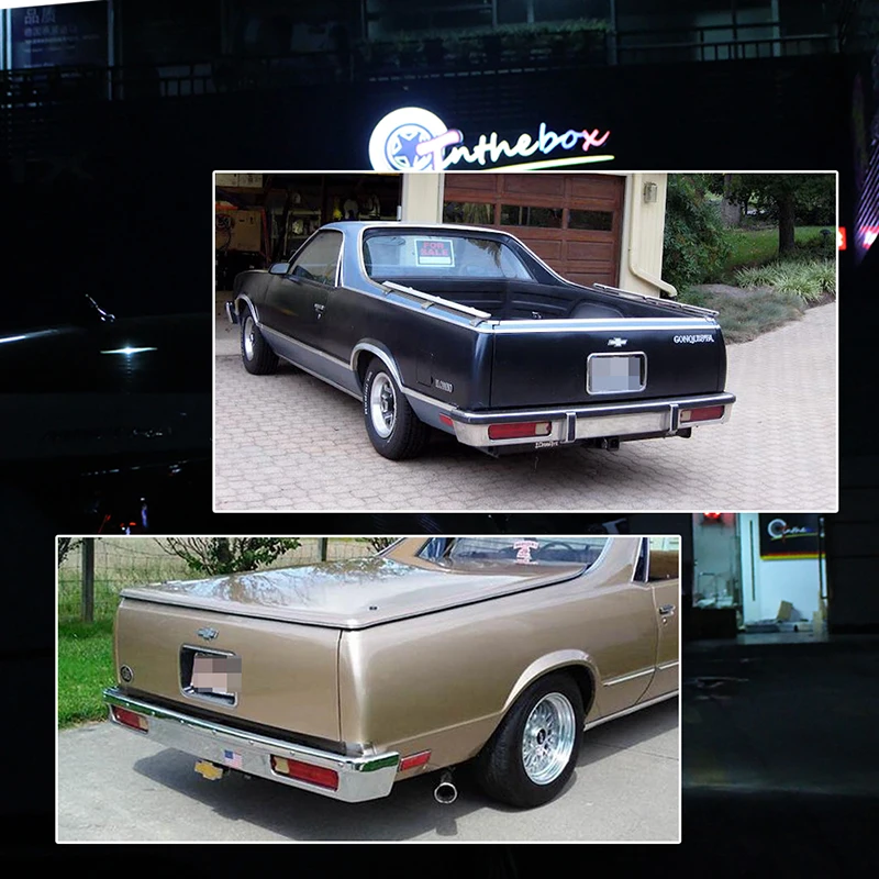 Galiniai galiniai žibintai Taillamp dangčio korpusai 1979-1987 m. Chevrolet El Camino, Malibu & 1979-1987 GMC Cabellero, be lemputės/lizdo Nuotrauka 5