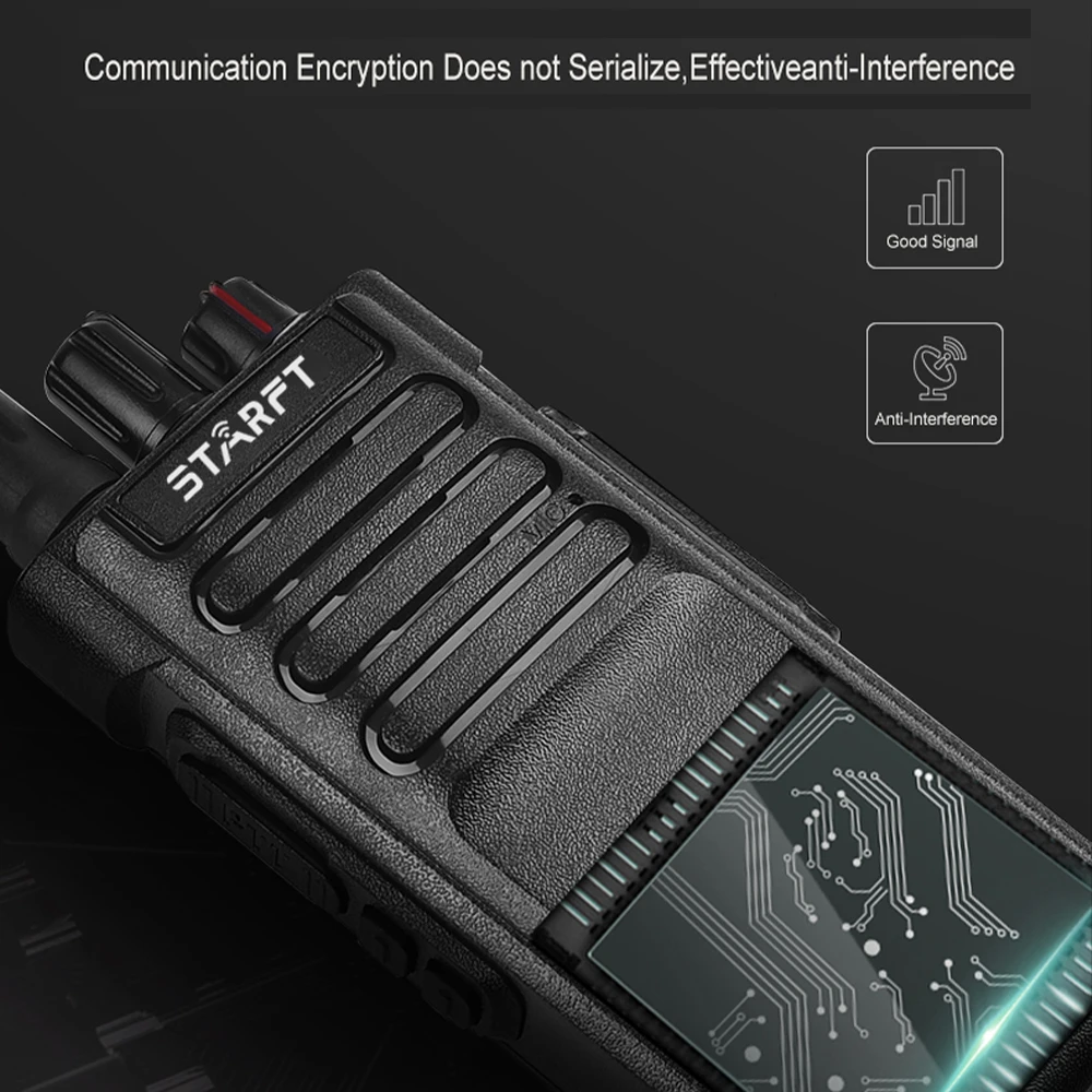 Starft CD-A8 vhf uhf dual band IP67 vandeniui atsparūs radijo imtuvai skaitmeninis saugumas comunicador wakie talkie ilgo nuotolio radijas Nuotrauka 1