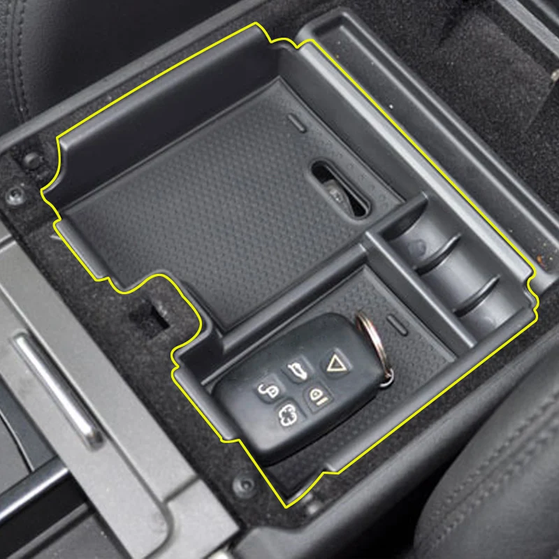 Centrinė porankių laikymo dėžė Automobilių organizatorius Land Range Rover Evoque 2009-2013 Konteinerių laikiklio dėklo priedai Automobilio stilius Nuotrauka 4