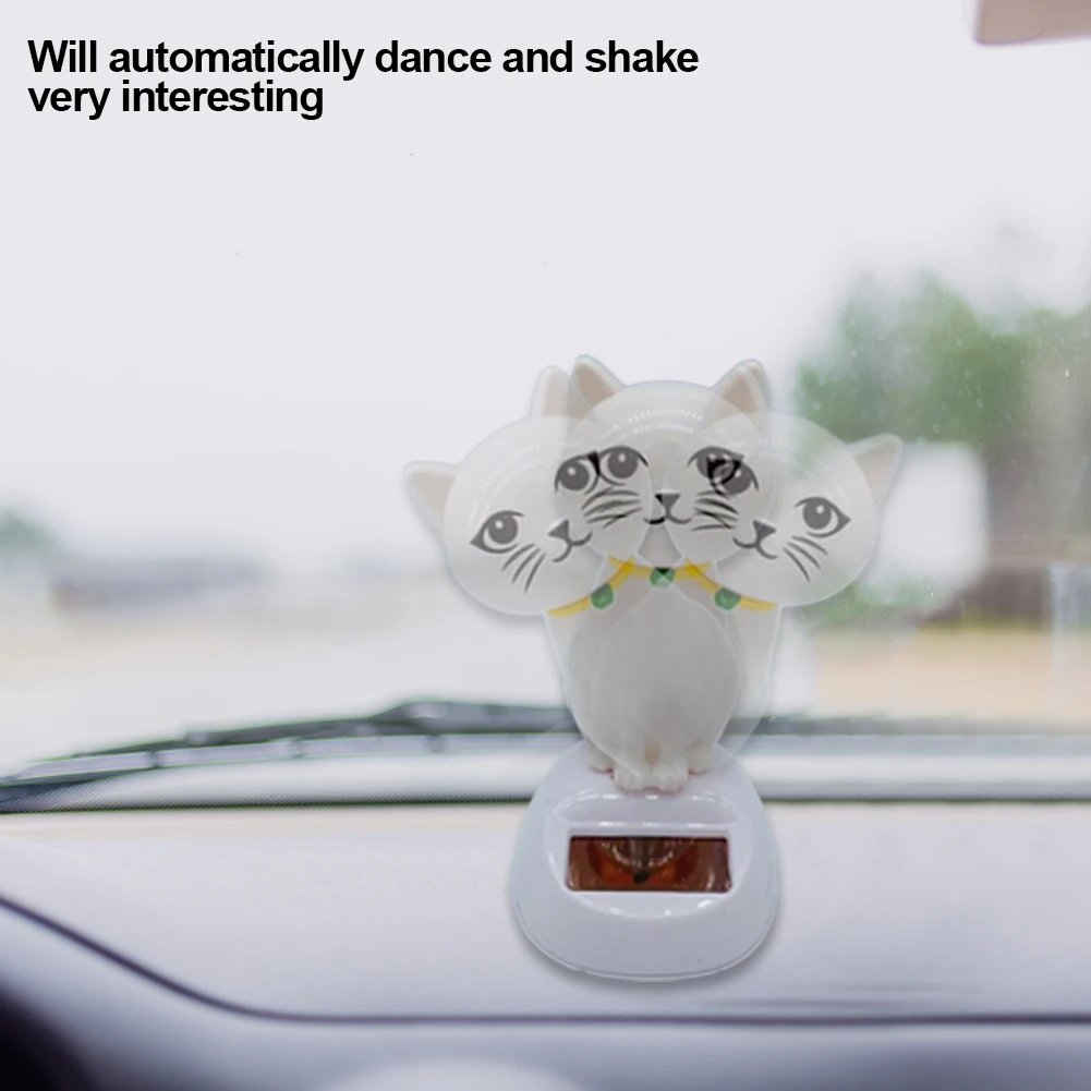 Saulės šokantis žaislas Mielas saulės energija varomas besisukantis katinas Prietaisų skydelio dekoravimas Mažas animacinis Bobble šokėjas Automobilių prietaisų skydelis Dekoras vaikams Nuotrauka 4