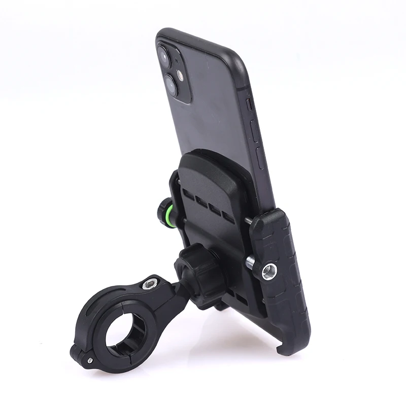 1 vnt aliuminio motociklo dviračio telefono laikiklio stovas skirtas 3-7.0 colių mobiliojo telefono galinio vaizdo mobiliojo telefono laikikliui Palaikymas USB įkrovimas Nuotrauka 1