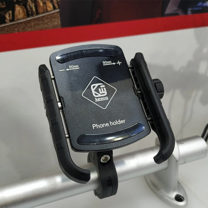 1 vnt aliuminio motociklo dviračio telefono laikiklio stovas skirtas 3-7.0 colių mobiliojo telefono galinio vaizdo mobiliojo telefono laikikliui Palaikymas USB įkrovimas Nuotrauka 3