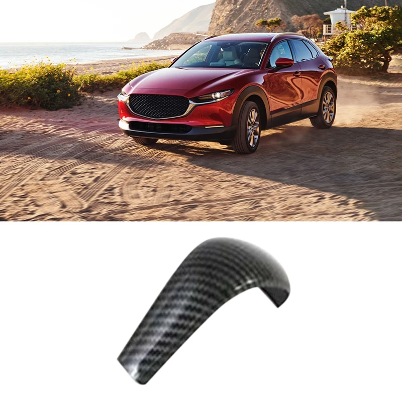 1Pcs ABS anglies pluošto modelio vidinės pavarų perjungimo rankenėlės dangtelio apdaila skirta Mazda CX-30 CX30 2020 2021 Nuotrauka 5