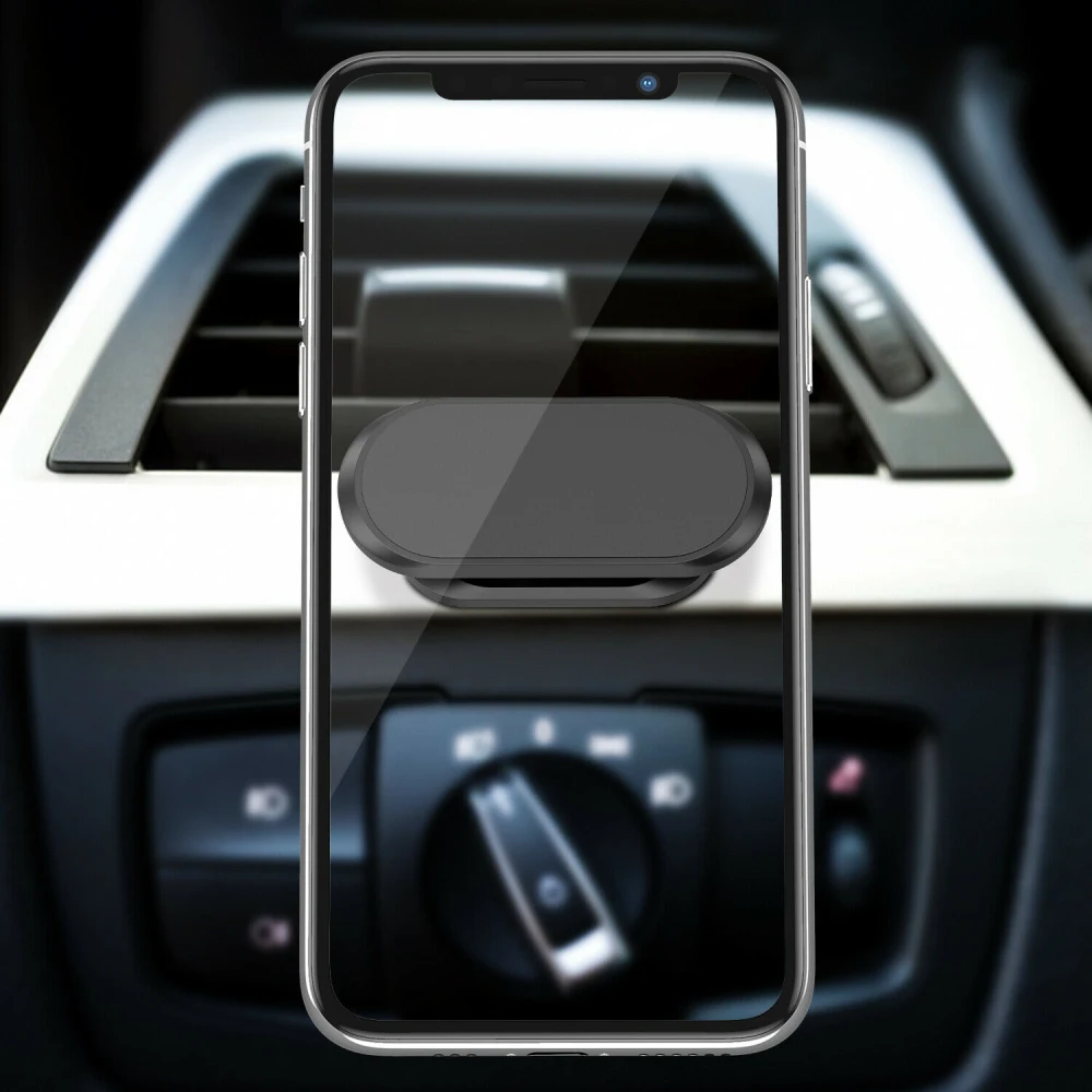 1~10PCS magnetinis automobilinis telefono laikiklis 360 Rotuojamas mini juostelės formos stovas metaliniam stipriam magnetui GPS automobilinis laikiklis skirtas Nuotrauka 2