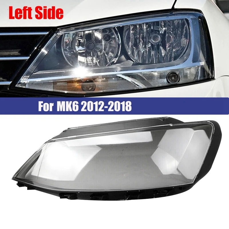 Automobilio priekinio žibinto objektyvo dangtelio galvutės šviesos lempos atspalvio apvalkalo objektyvo gaubtas VW Jetta (Sagitar) MK6 2012-2018 Nuotrauka 1