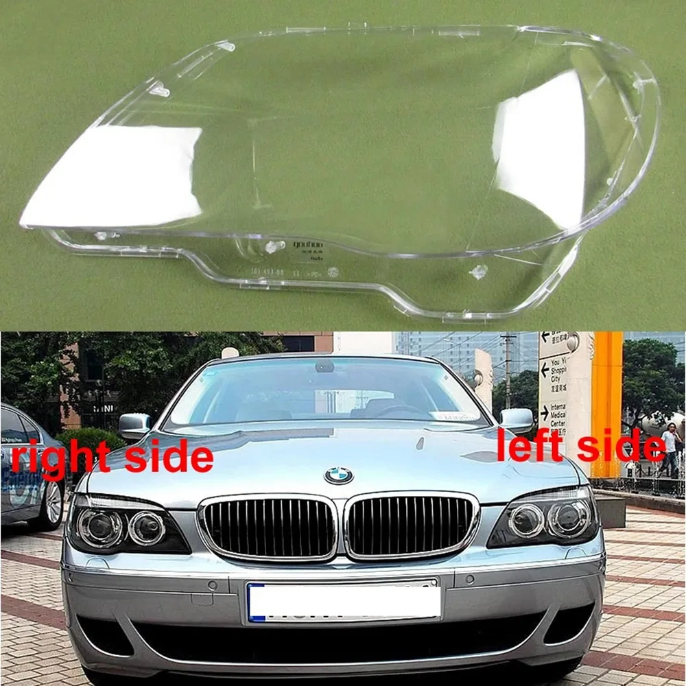 Car Clear Priekinio žibinto objektyvo apvalkalo dangtelio galvutės žibinto dangtelis BMW 7 E65 E66 2005-2008 m. Nuotrauka 5