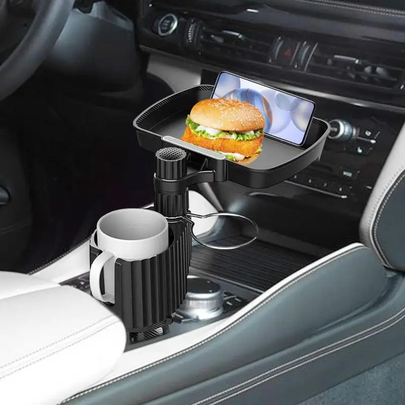 automobilinis puodelio laikiklis su pasukamu pagrindu 360 laipsnių reguliuojamas automobilinis puodelio laikiklis Maisto dėklas Organizuotas gėrimų laikiklis automobilių prieigoms Nuotrauka 2